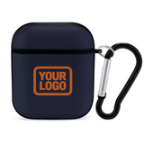 Custom Navy Orange AirPods Case