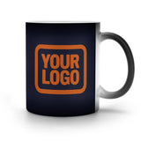 Custom Navy Orange Magic Mug