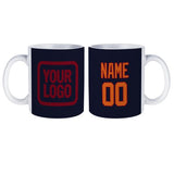 Custom Navy Orange Mug