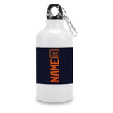 Custom Navy Orange Sports Bottle