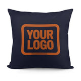 Custom Navy Orange Pillowcase