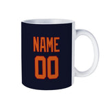 Custom Navy Orange Mug
