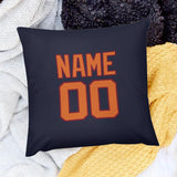 Custom Navy Orange Pillowcase