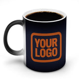 Custom Navy Orange Magic Mug