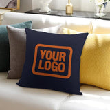 Custom Navy Orange Pillowcase