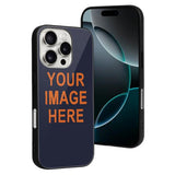 Custom Navy Orange Phone Case