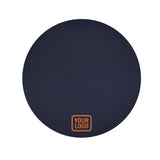 Custom Navy Orange Round Table Cloth