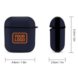 Custom Navy Orange AirPods Case