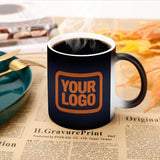 Custom Navy Orange Magic Mug