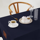 Custom Navy Crimson Red Square Table Cloth