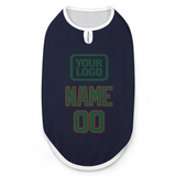 Custom Navy Green Pet Vest