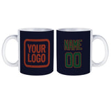 Custom Navy Green Mug