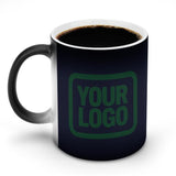 Custom Navy Green Magic Mug