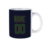 Custom Navy Green Mug
