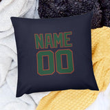 Custom Navy Green Pillowcase
