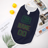 Custom Navy Green Pet Vest