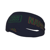 Custom Navy Green Sports headband
