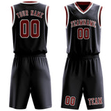 Custom Navy Coral Red Basketball Set