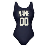 Custom Navy Cream Swimsuit
