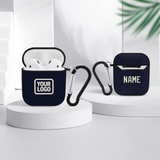 Custom Navy Cream AirPods Case