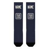 Custom Navy Cream Knee-High Sock