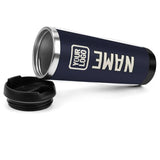 Custom Navy Cream Stainless Steel Water Cup