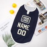Custom Navy Cream Pet Vest