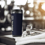 Custom Navy Cream Stainless Steel Water Cup