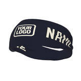 Custom Navy Cream Sports headband