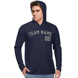 Custom Navy Gray UV-Hoodie