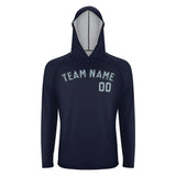 Custom Navy Light Blue UV-Hoodie