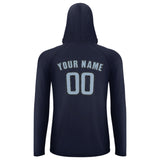 Custom Navy Light Blue UV-Hoodie