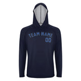 Custom Navy Sky Blue UV-Hoodie