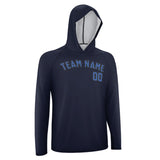 Custom Navy Sky Blue UV-Hoodie