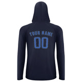 Custom Navy Sky Blue UV-Hoodie