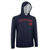 Custom Navy Red UV-Hoodie
