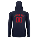 Custom Navy Red UV-Hoodie