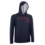 Custom Navy Crimson Red UV-Hoodie