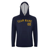 Custom Navy Yellow UV-Hoodie