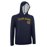 Custom Navy Yellow UV-Hoodie