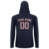 Custom Navy Light Pink UV-Hoodie