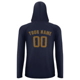 Custom Navy Khaki UV-Hoodie