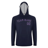 Custom Navy Light Purple UV-Hoodie