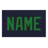Custom Navy Emerald Green Beach Towel