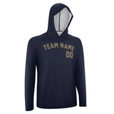 Custom Navy Light Khaki UV-Hoodie