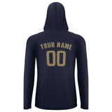 Custom Navy Light Khaki UV-Hoodie