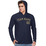 Custom Navy Light Khaki UV-Hoodie