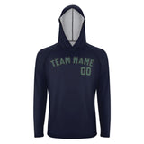 Custom Navy Blue Green UV-Hoodie