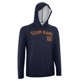 Custom Navy Orange UV-Hoodie