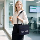 Custom Navy White Lunch Bag